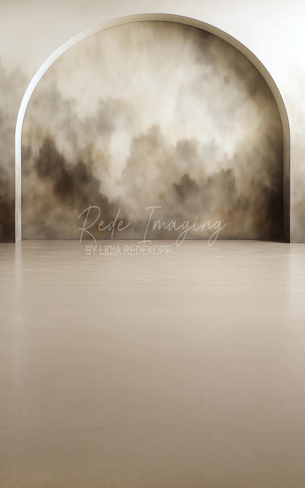 Avezano Neutral Smoke Arch Minimalist Photography Backdrop Designed By Lidia Redekopp