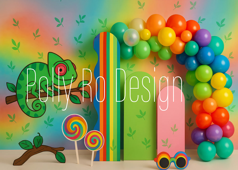 Toile de fond pour photographie de baiser de roses et de ballons de la Saint-Valentin d'Avezano conçue par Polly Ro Design