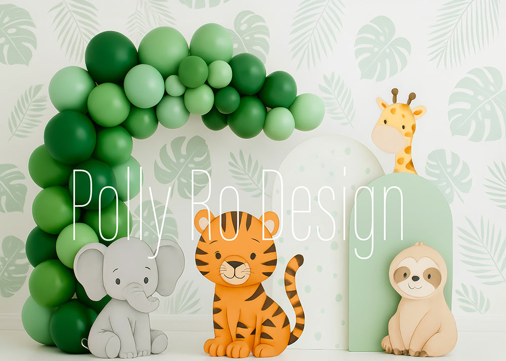 Avezano Safari Jungle Animal Photography Backdrop Designed By Polly Ro Design