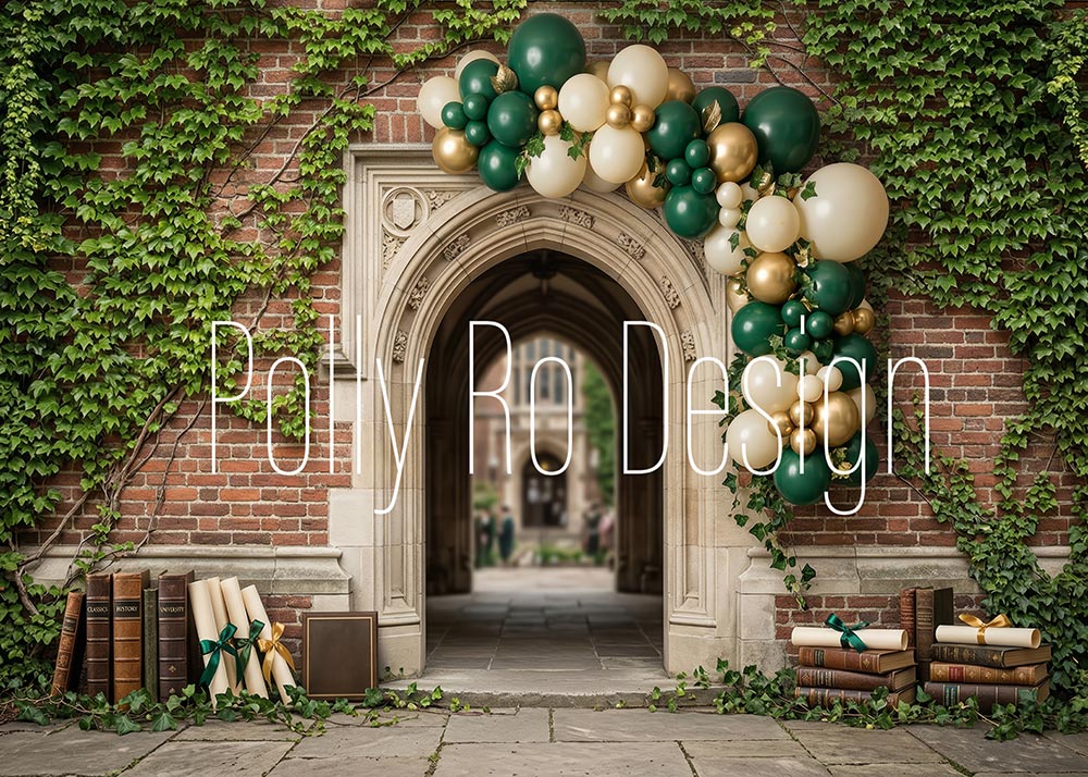 Avezano Ivy Arch Graduation Photography Backdrop Designed By Polly Ro Design