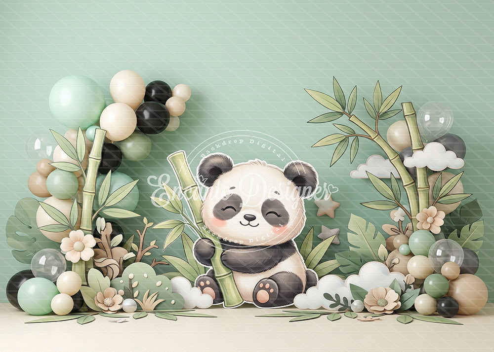 Avezano Panda Bamboo Party Photography Background By Encanto Designer