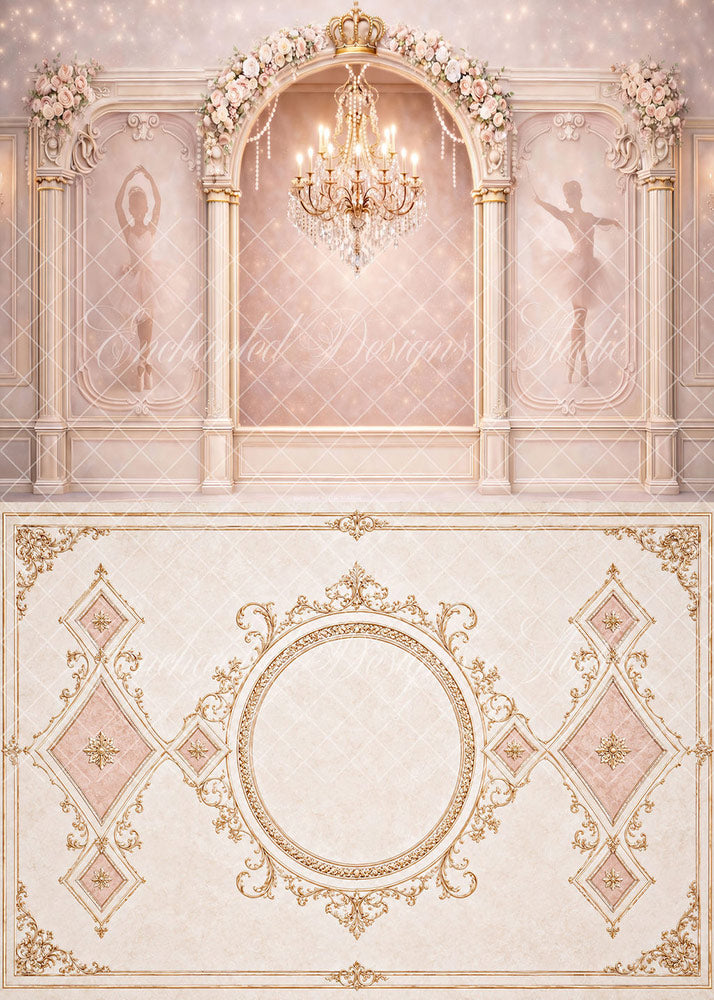 Avezano Pink Ballerina Palace With Floor Backdrop Designed By Enchanted Design Studio