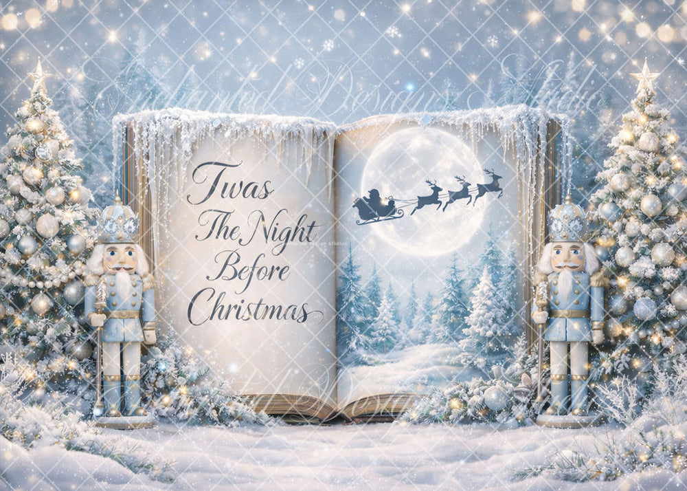 Avezano Winter Nutcracker Book Backdrop Designed By Enchanted Design Studio