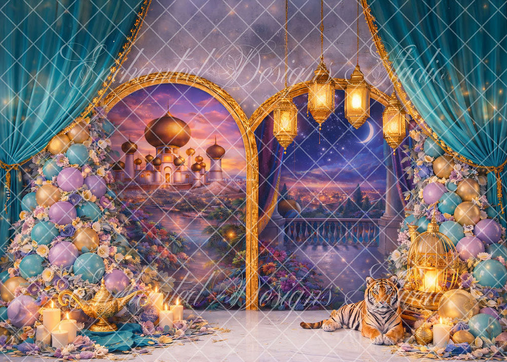 Avezano Arabian Palace Tiger Backdrop Designed By Enchanted Design Studio