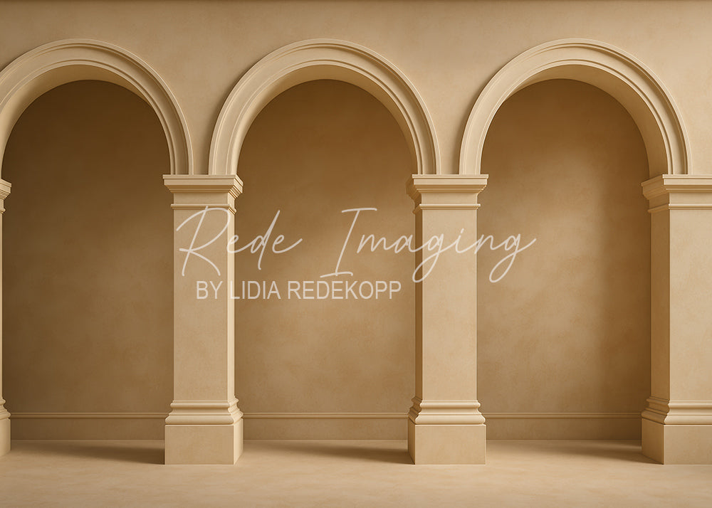 Avezano Beige Roman Arch Column Photography Backdrop Designed By Lidia Redekopp