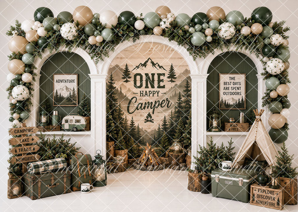 Avezano Forest Camping Outdoor Theme Backdrop Designed By Enchanted Design Studio