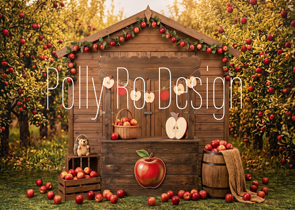 Avezano Apple Wooden Booth Photography Backdrop Designed By Polly Ro Design