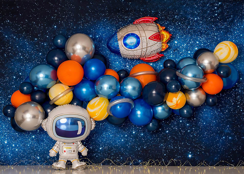 VIP Clearance Sale Avezano Space Astronaut Planet Balloon Photography Backdrop