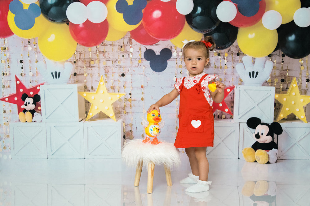 Avezano Cute Mouse Balloon Photography Background by Stefany Figueroa