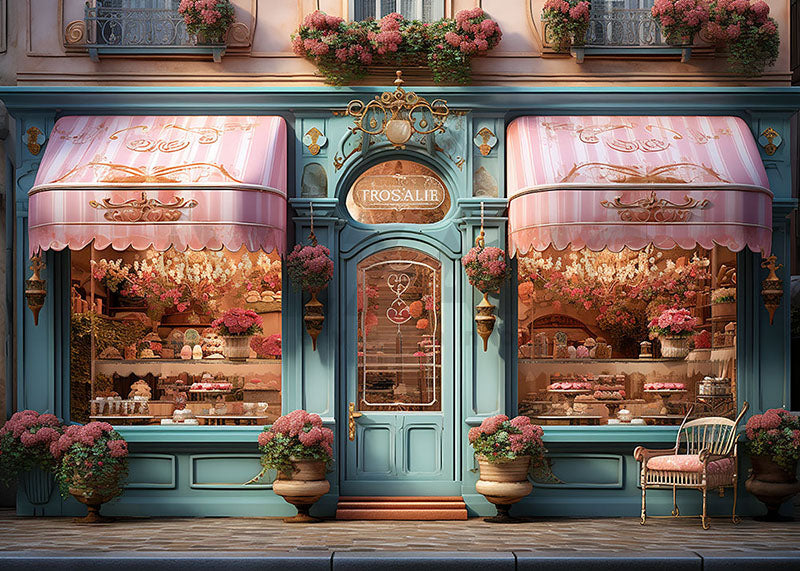 Avezano Spring Flowers Morning Sunshine Shop Photography Backdrop