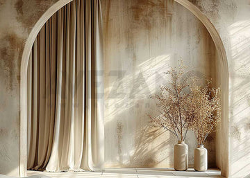 Avezano Bohemian Texture Arch Wall Window Photography Backdrop