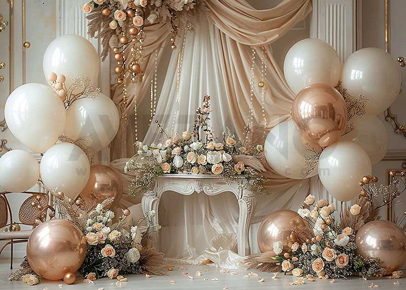 Avezano Bohemian Balloon Pregnant Photo Photography Background