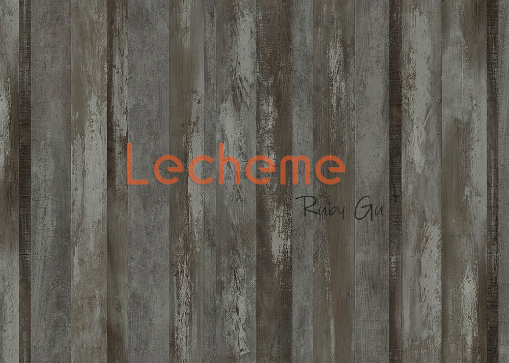 Toile de fond pour photographie de plancher en planches grises Avezano par Lecheme Ruby Gu