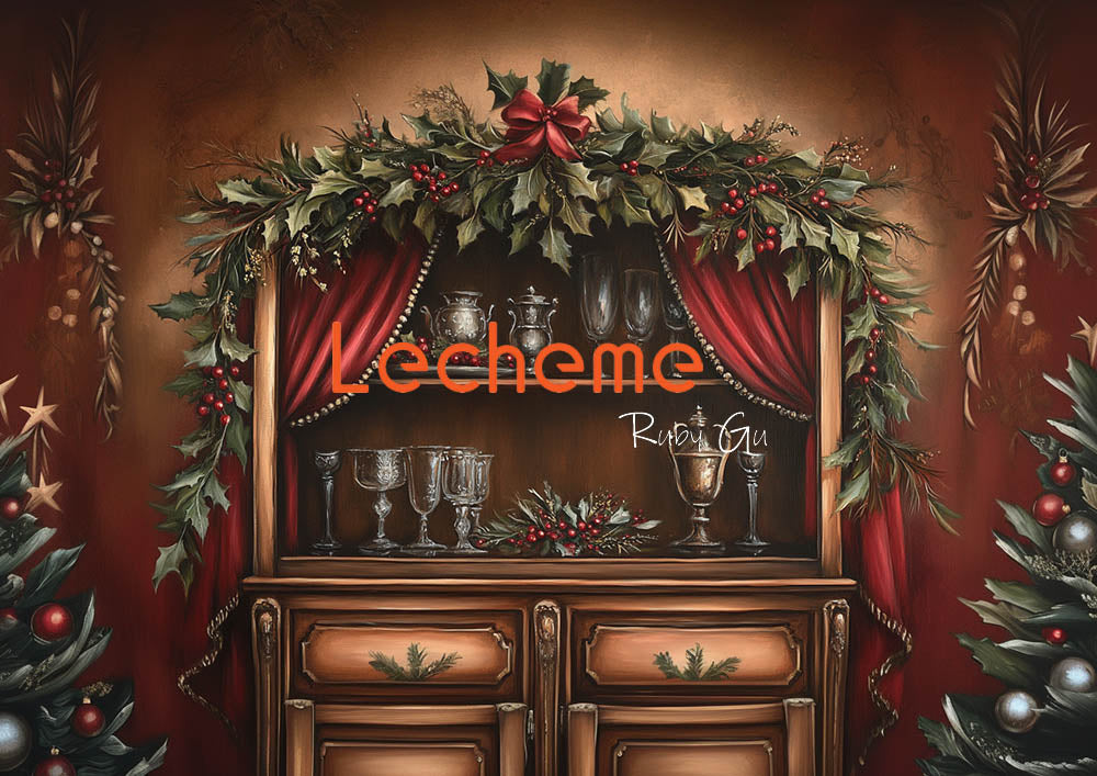 Armoires de Noël et toile de fond en verre d'Avezano par Lecheme Ruby Gu