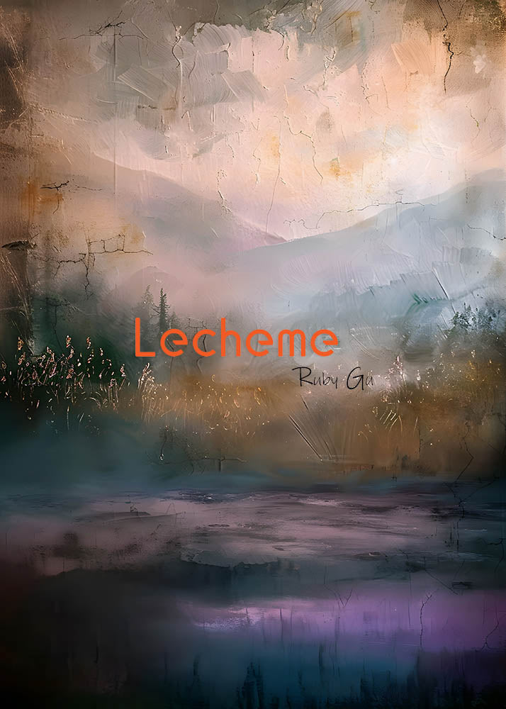 Toile de fond de photographie de montagne imminente de peinture à l'huile d'Avezano par Lecheme Ruby Gu