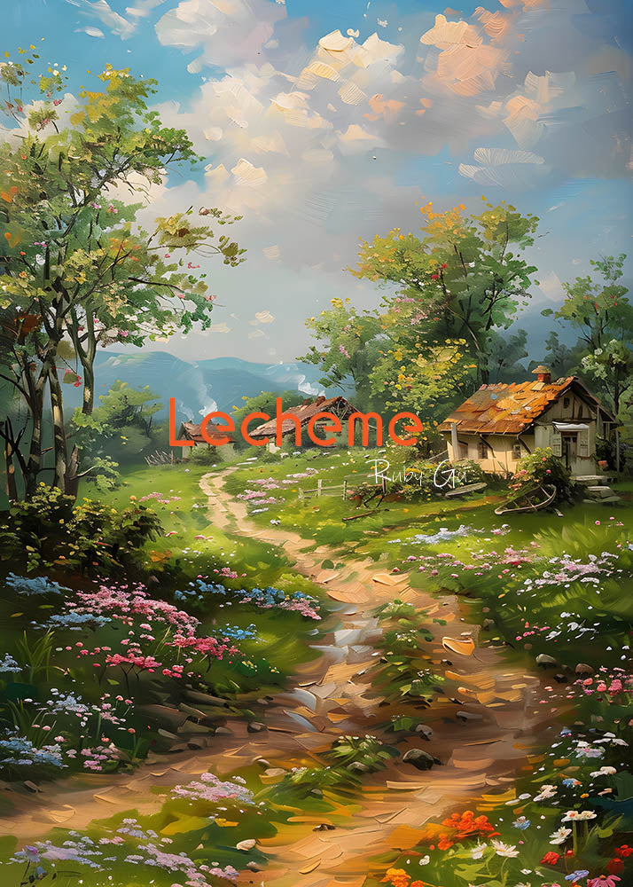 Peinture à l'huile d'Avezano Les champs sont couverts de fleurs Toile de fond photographique par Lecheme Ruby Gu