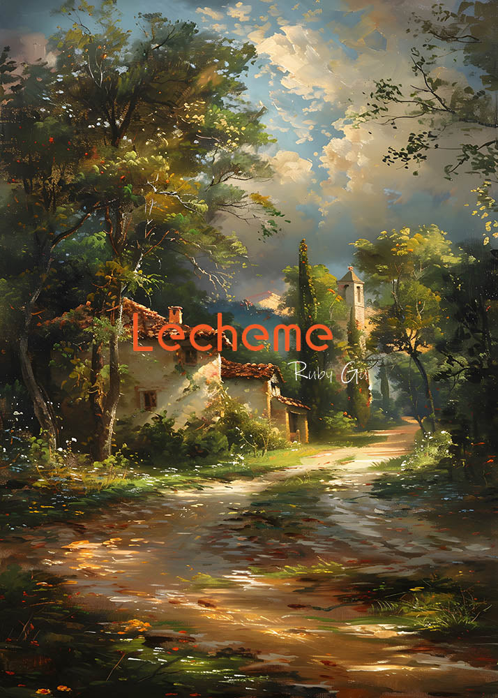 Avezano Magnifique Paysage Rural Peinture À L'huile Photographie Toile De Fond Par Lecheme Ruby Gu