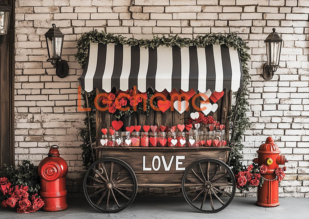 Avezano Valentine's Day Romantic Heart A Decoration Photography Backdrop By Lecheme Ruby Gu