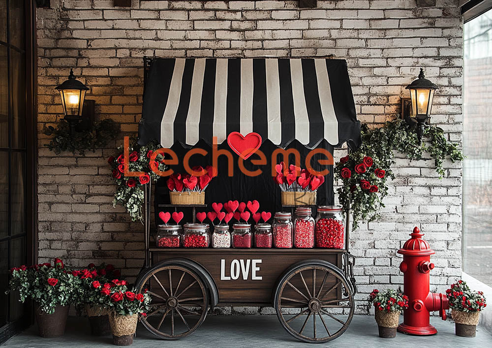 Avezano Valentine's Day Romantic Heart E Decoration Photography Backdrop By Lecheme Ruby Gu