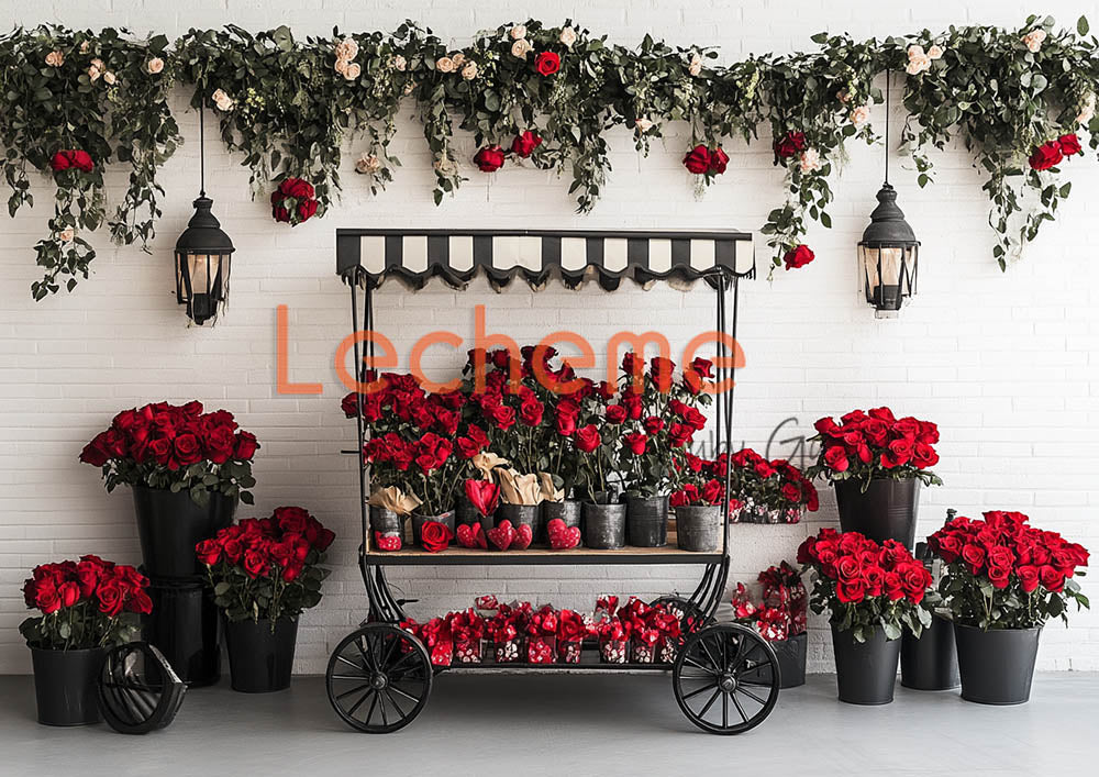 Avezano Valentine's Day Romantic Heart J Decoration Photography Backdrop By Lecheme Ruby Gu