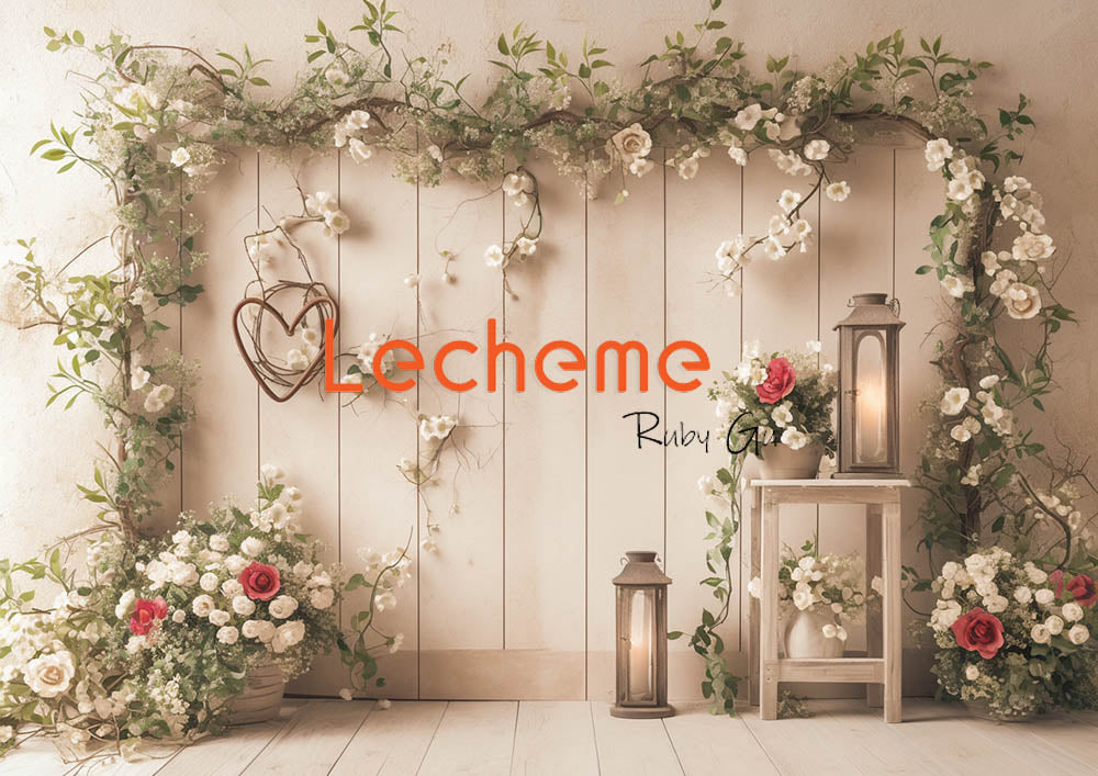 Photographie de vignes printanières d'Avezano avec des fleurs blanches en toile de fond par Lecheme Ruby Gu