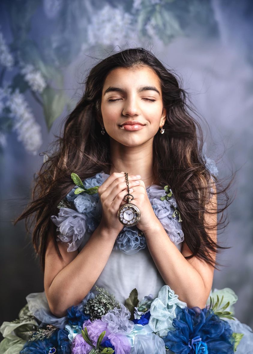 Avezano Flowers Pregnant Woman Photo Photography Backdrop