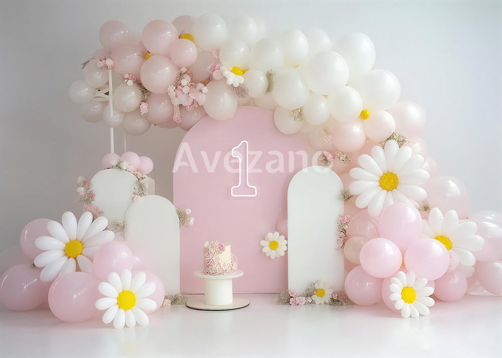 Toile de fond pour photographie de fleurs en pot et de portes printanières d'Avezano