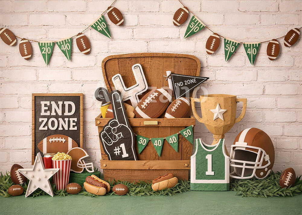 Avezano Football End Zone Cakesmash Photography Background