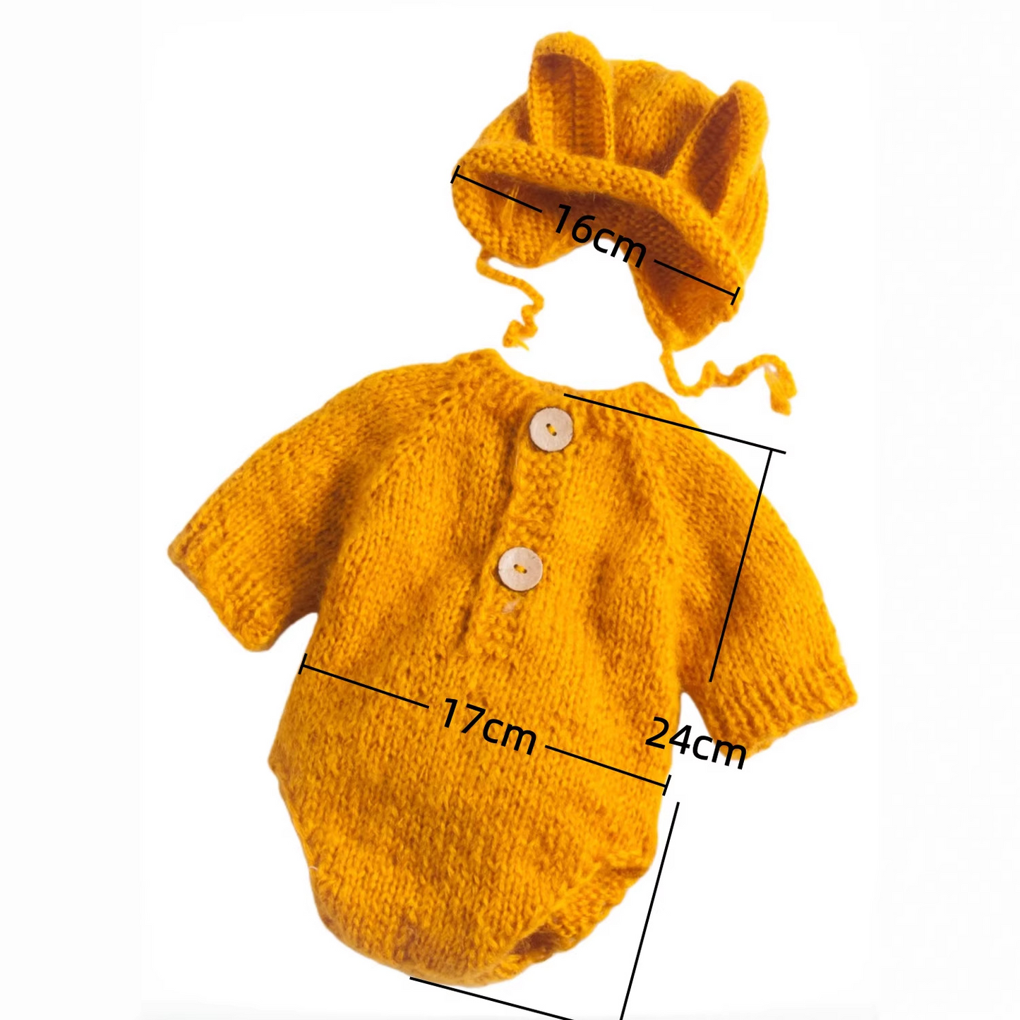 Avezano Newborn Bunny Costume For 100 Days Photo Shoot Props