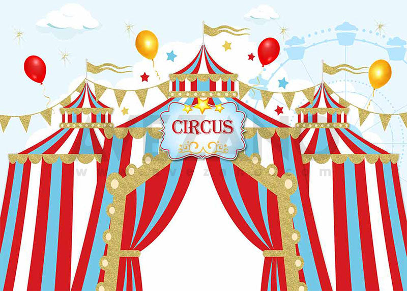 Avezano Kids Birthday Party Circus Photography Background-AVEZANO
