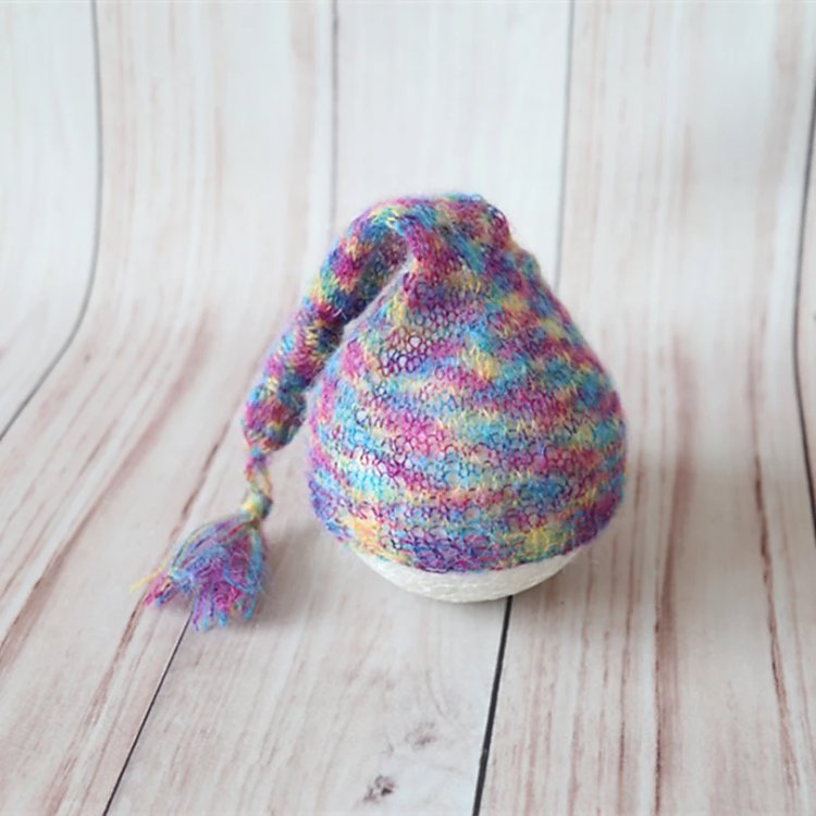 Avezano Handmade Crochet Mohair Hat for Newborn