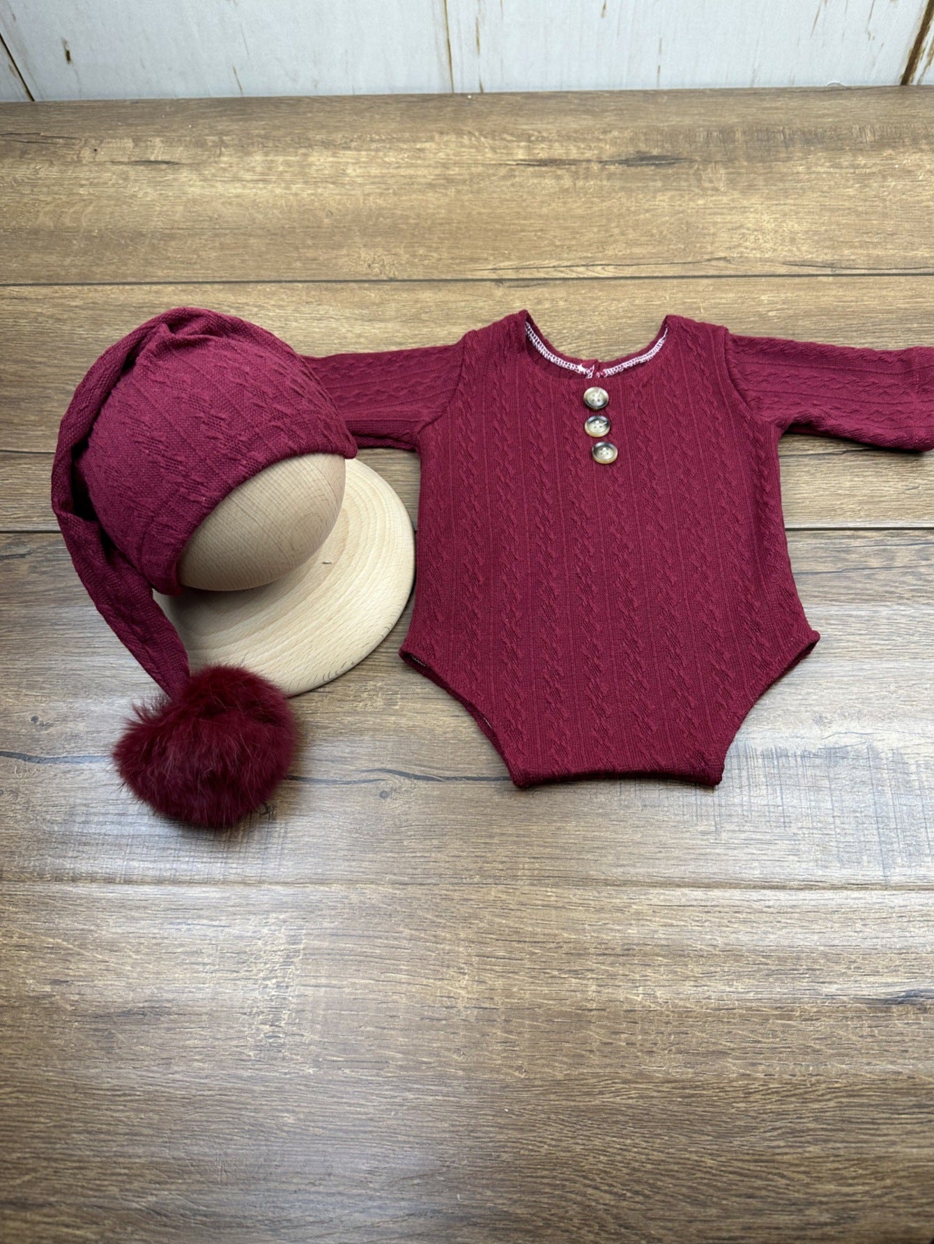 Avezano Newborn Photography Costume Props Pompom Hat