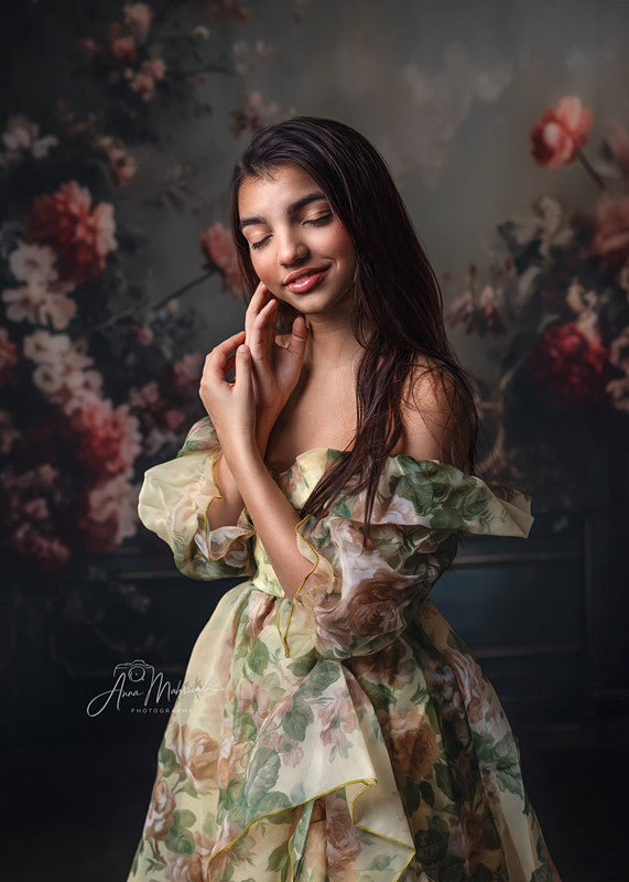 Avezano Spring Flowers for Interior Decoration Photography Backdrop