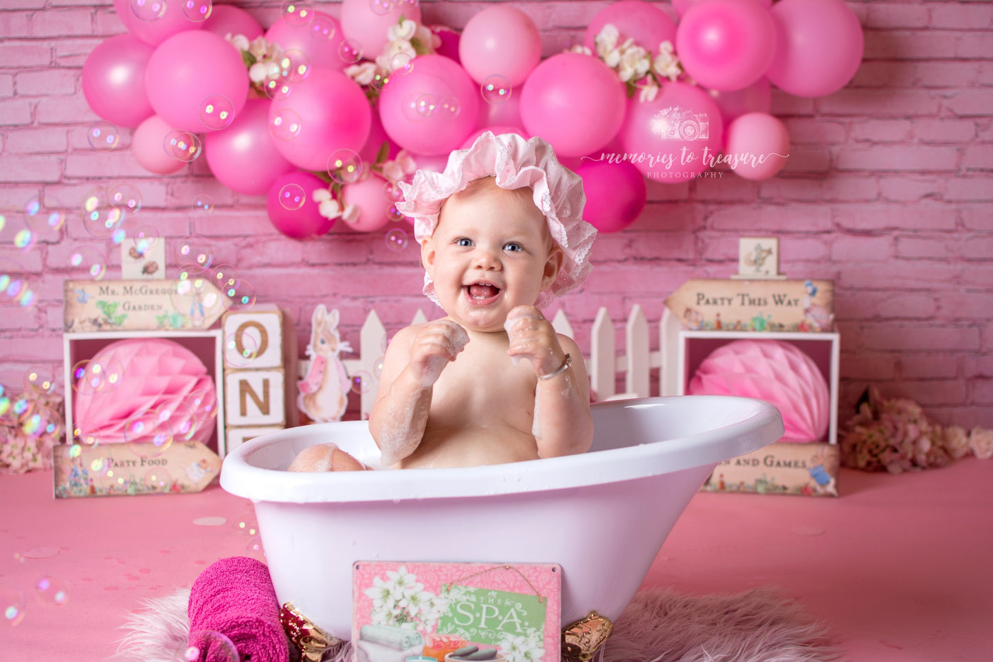 Avezano Flopsy Girls Peter Rabbit Backdrop for Photography By Paula Easton