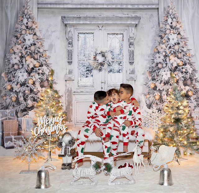 Nouveau cadeau de Noël Arbre de Noël Photographie d'intérieur Fond Avezano