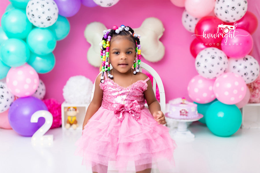 Avezano Cute Dog Theme Photography Birthday Backdrop Designed By Vanessa Wright-AVEZANO