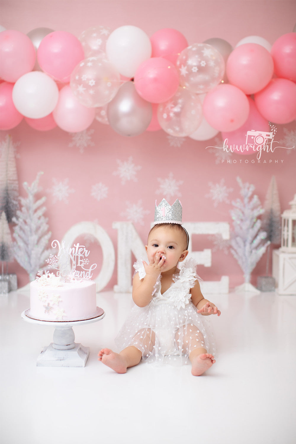 Avezano Pink Balloon Photography Birthday Backdrop Designed By Vanessa Wright