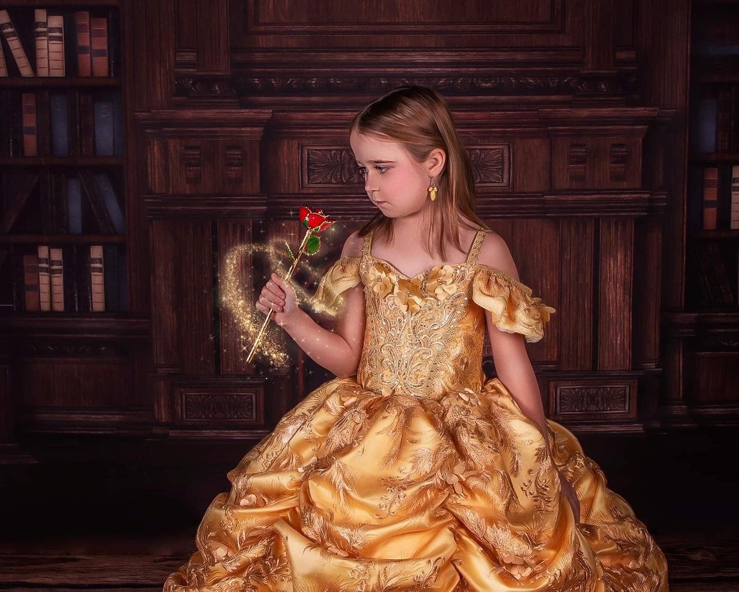 Avezano Retro Fireplace And Bookcase Architecture Backdrop For Portrait Photography-AVEZANO