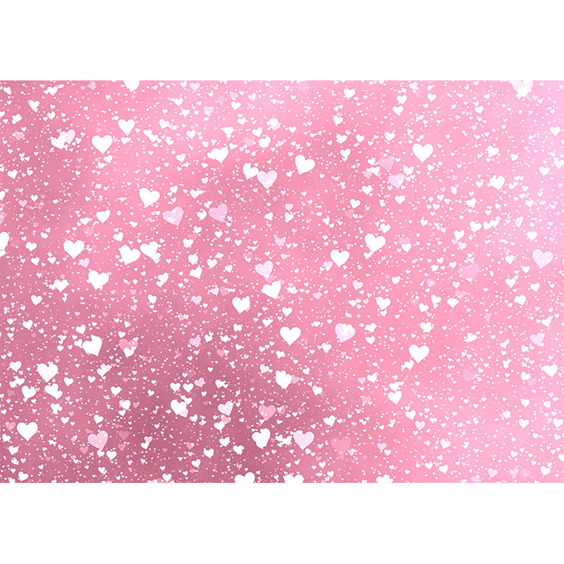 Avezano Pink Background With Love Hearts Bokeh Backdrop For Photography-AVEZANO