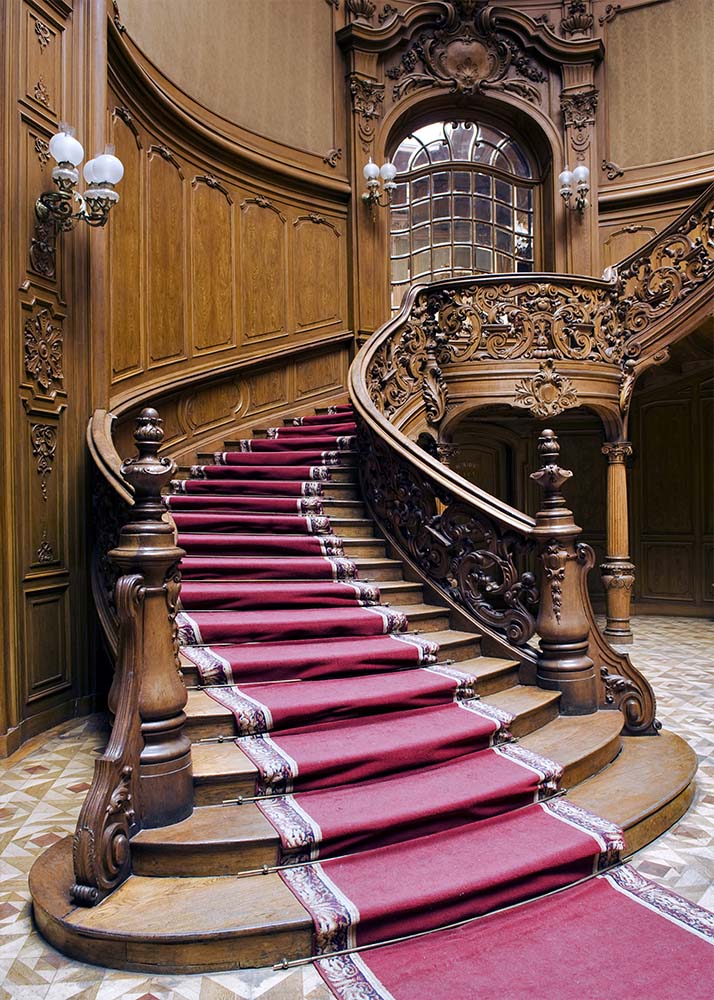 Avezano Vintage Castle Staircase Photography Backdrop-AVEZANO