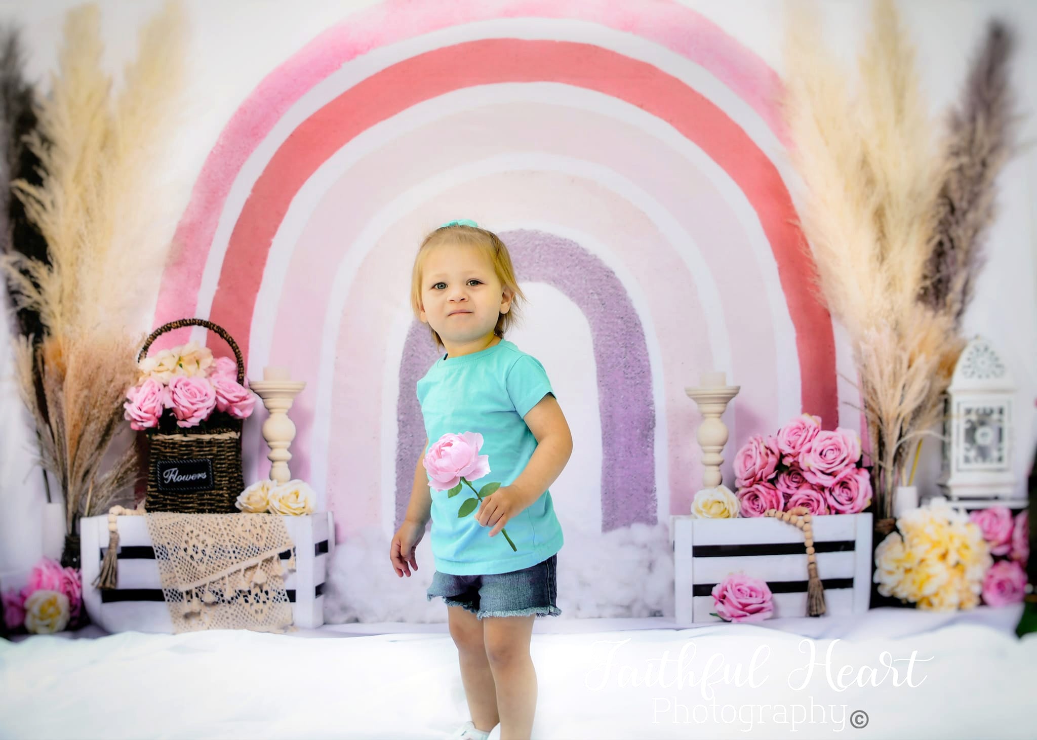 Avezano Rainbow Background Boho Style Decoration Photography Backdrop-AVEZANO