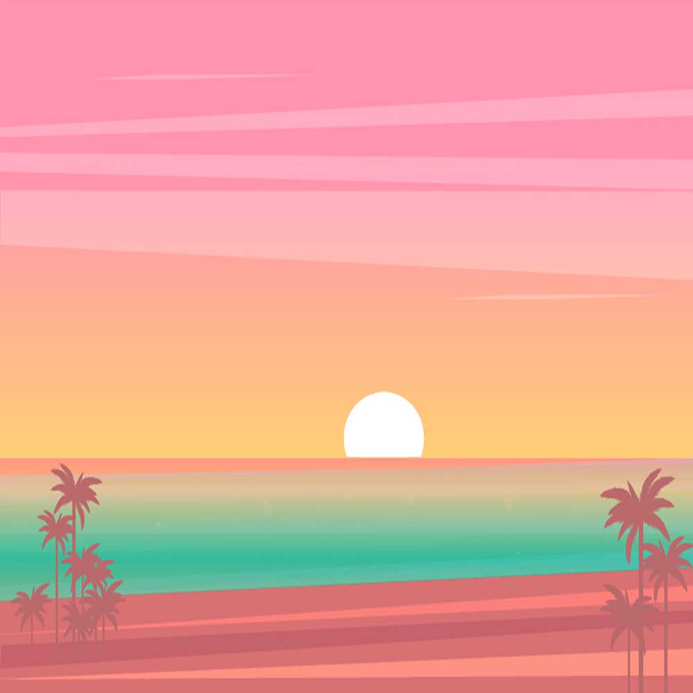 Avezano Seaside Sunset Backdrop For Photography-AVEZANO