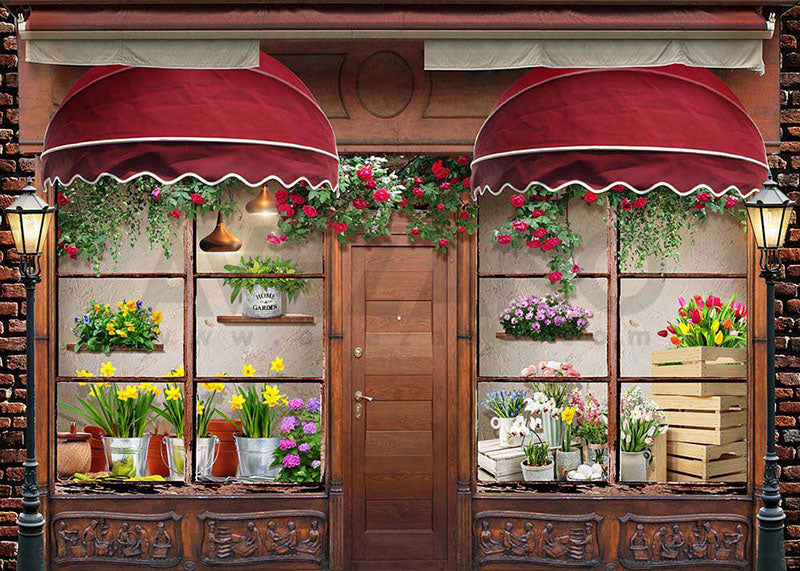 Avezano Spring House Flowers Theme Photography Background-AVEZANO