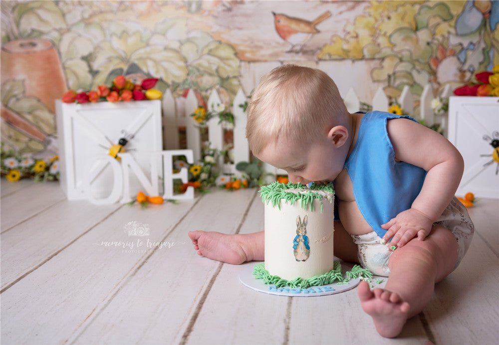 Avezano Cute Animal Drawings Backdrop for Photography By Paula Easton