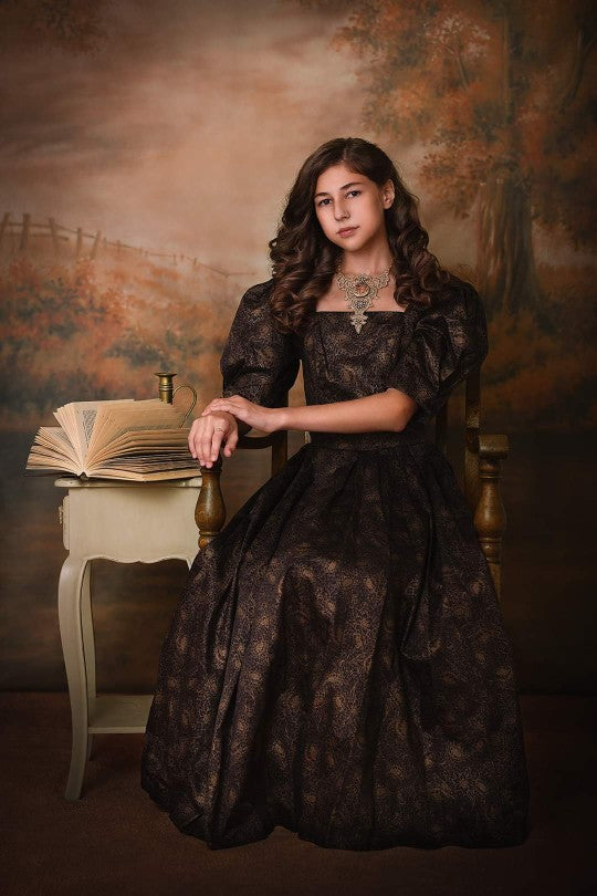 Avezano Painting Style Autumn Trees Photography Backdrop-AVEZANO