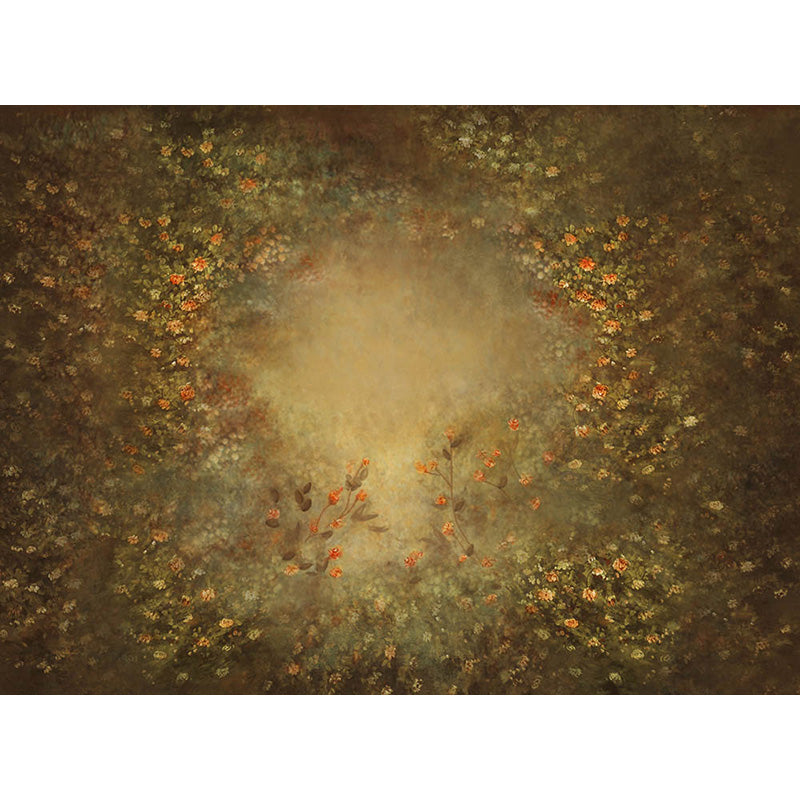 Toile de fond florale luxuriante peinte à la main d'Avezano pour la photographie