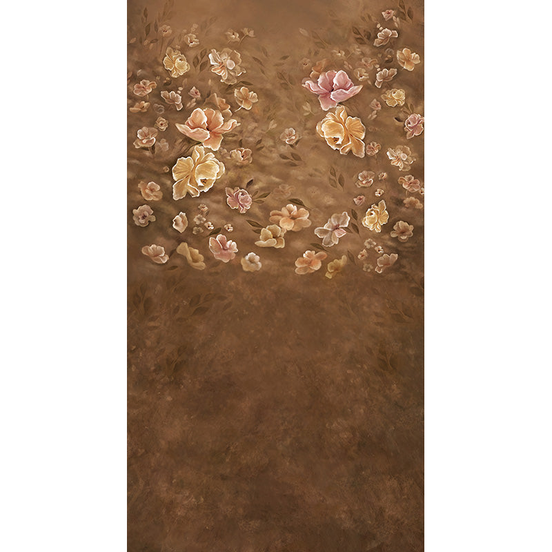 Avezano Handpainted Flowers And Textured Backdrop For Photography-AVEZANO