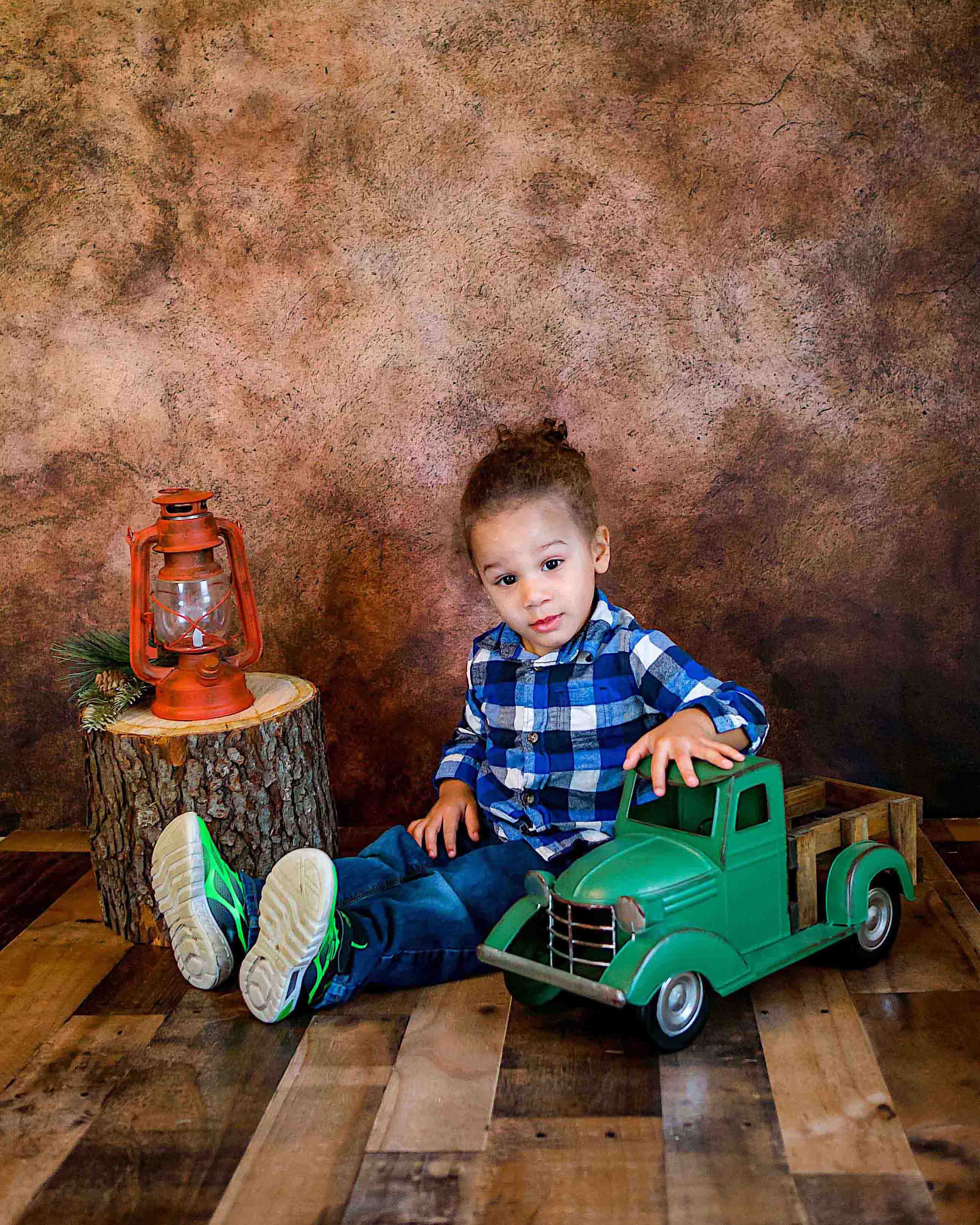 Avezano Yellow Brown Abstract Textured Fine Art Portrait Photography Backdrop-AVEZANO