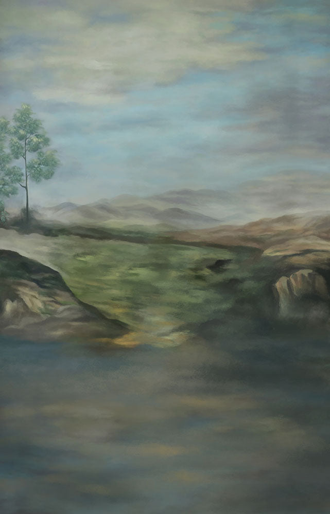 Avezano Vintage Oil Painting Style Fine Art Photography Backdrop-AVEZANO