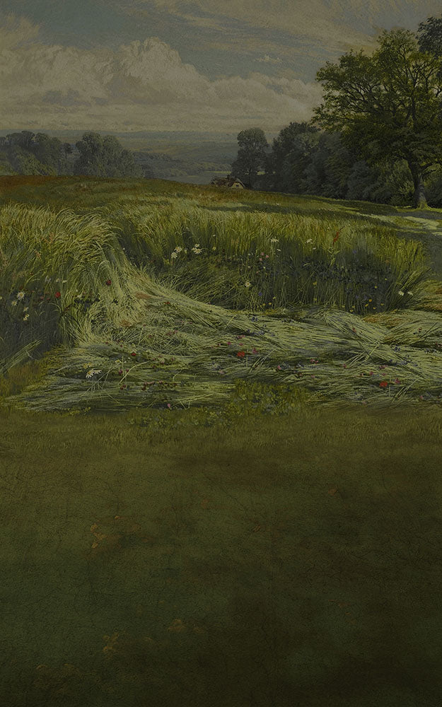 Avezano Painting Style Green Fields Fine Art Backdrop For Photography-AVEZANO